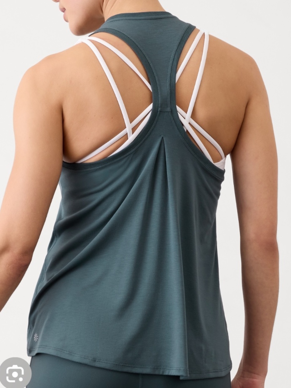 Athleta Women's Ease In Green Tank Top Size Medium